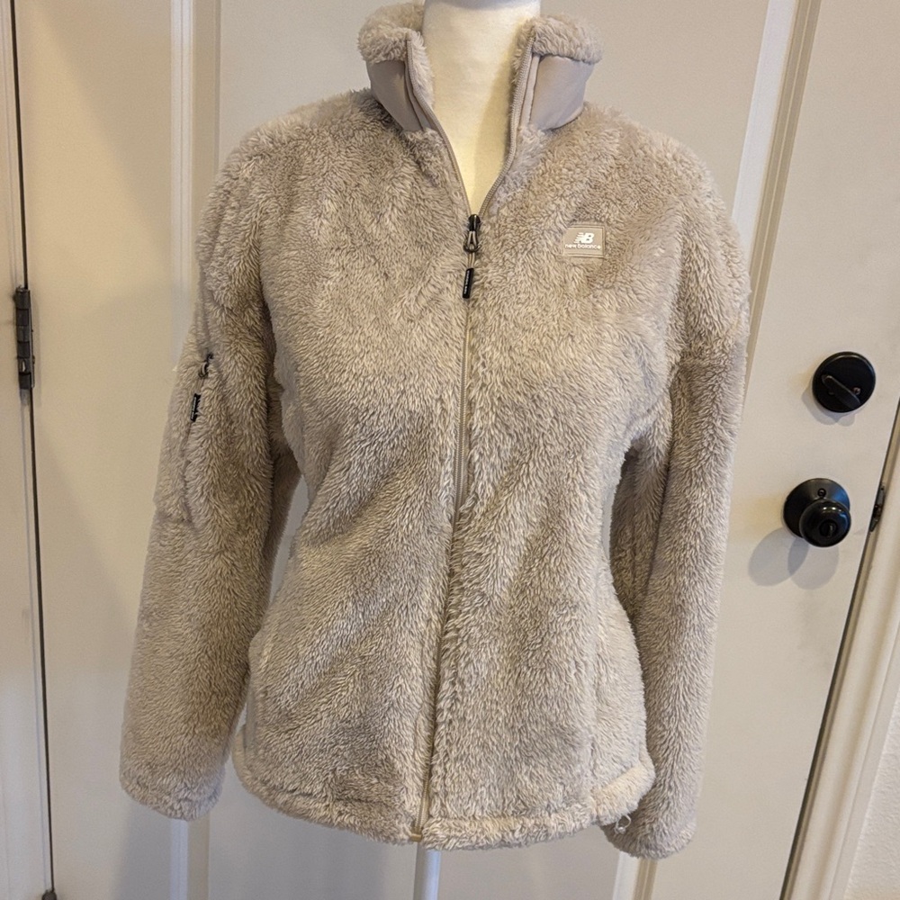 New Balance Cream Fleece Jacket